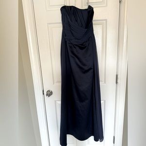 Floor length strapless dress